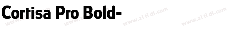 Cortisa Pro Bold字体转换